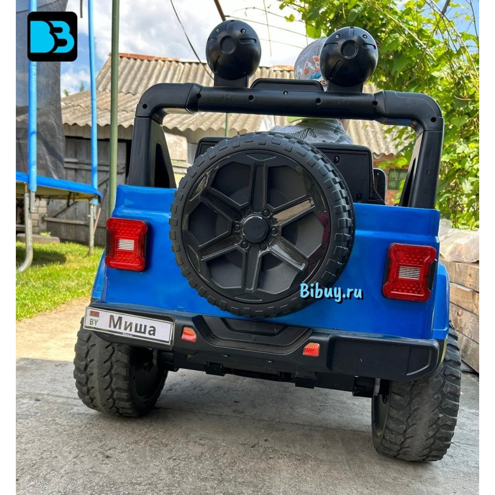 Электромобиль Jeep Rubicon X004XX синий глянец