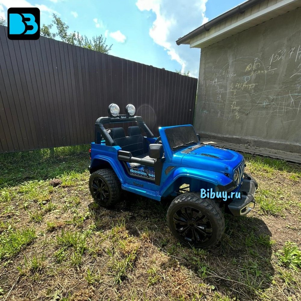 Электромобиль Jeep Rubicon X004XX синий глянец