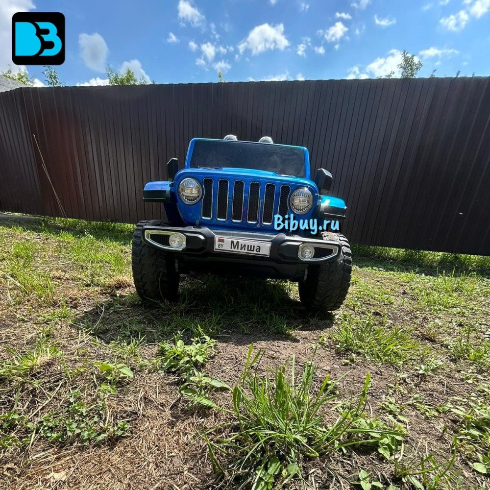 Электромобиль Jeep Rubicon X004XX синий глянец
