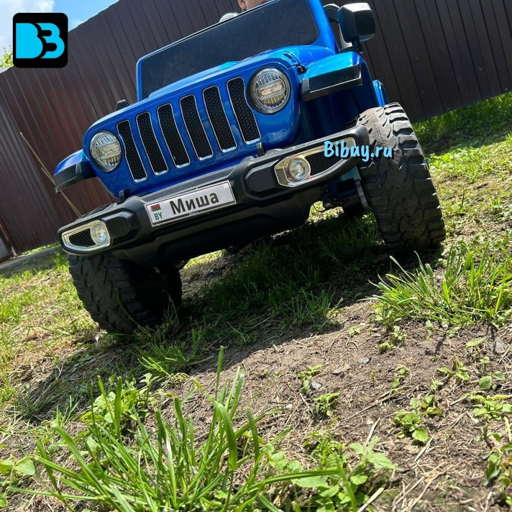 Электромобиль Jeep Rubicon X004XX синий глянец
