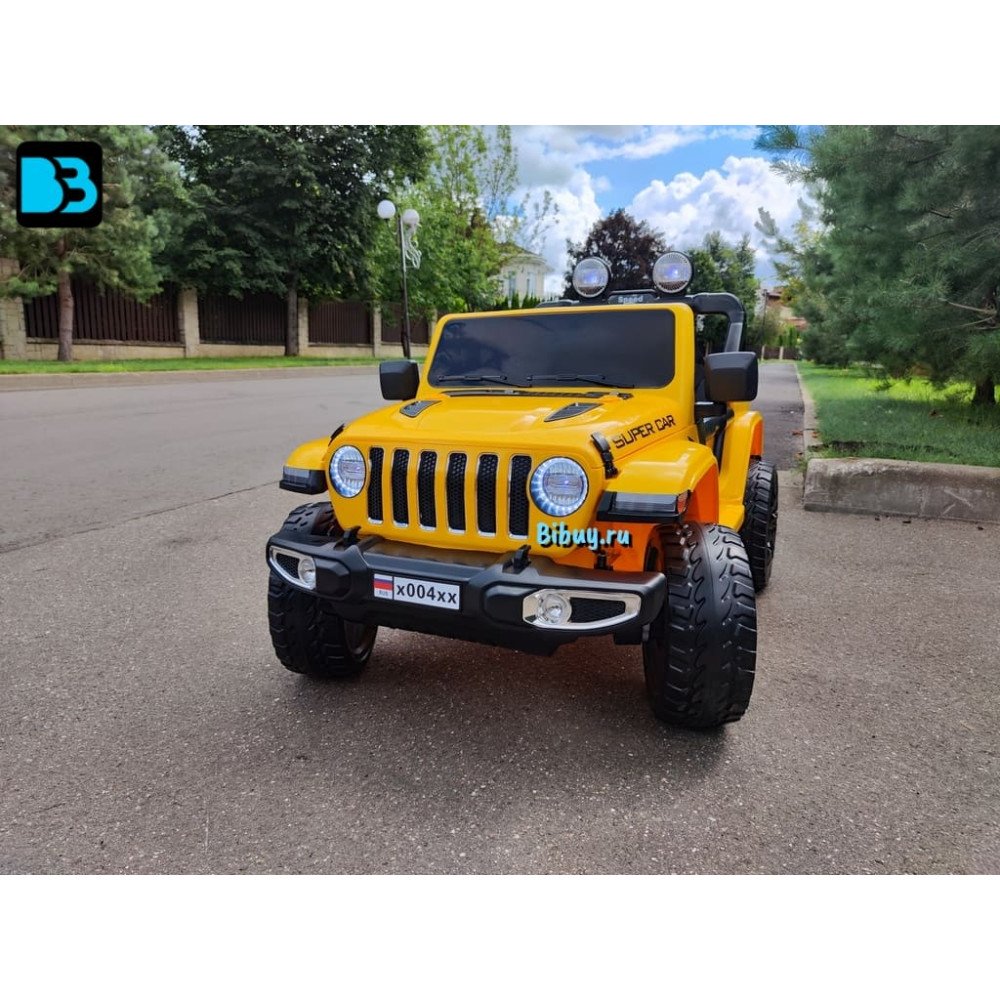 Детский электромобиль Jeep Rubicon X004XX желтый