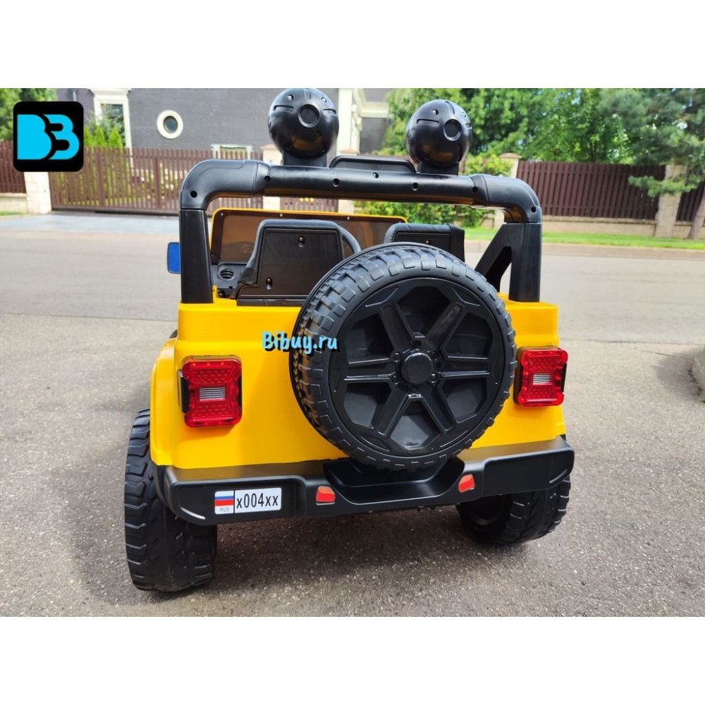 Детский электромобиль Jeep Rubicon X004XX желтый