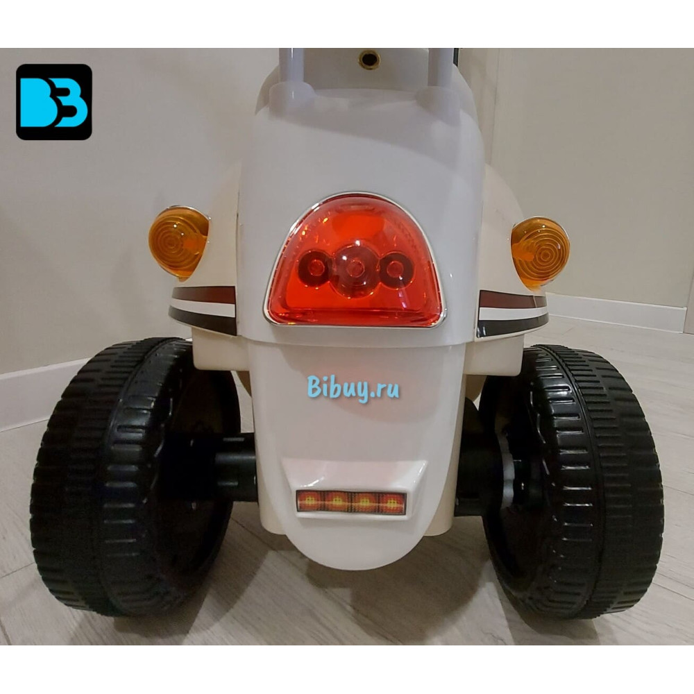 Детский мотоцикл скутер Z444ZZ белый