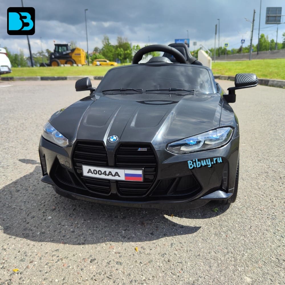 Детский БМВ M4 (A004AA) черный, с пультом