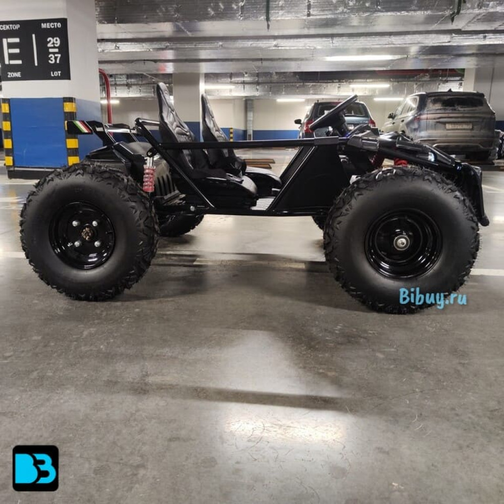 Большой багги A999AA черный карбон