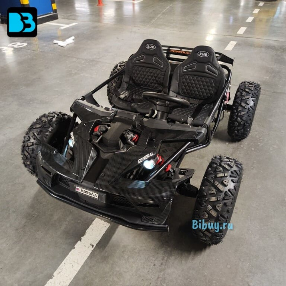 Большой багги A999AA черный карбон