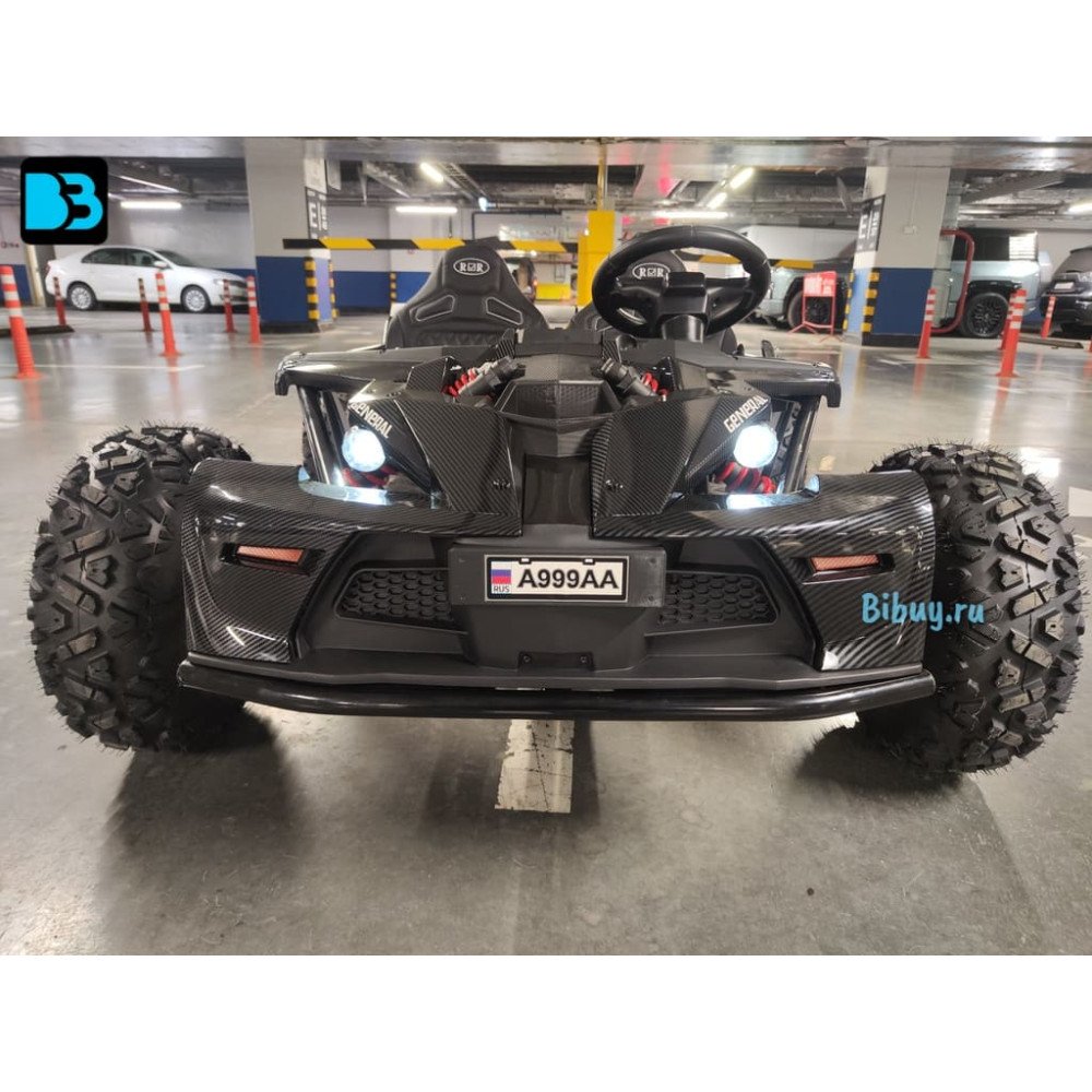 Большой багги A999AA черный карбон