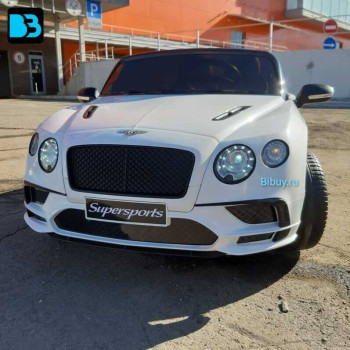 Двухместный электромобиль Bentley Supersport (JE1155) белый