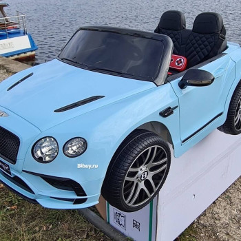 Электромобиль Bentley Continental Голубой краска
