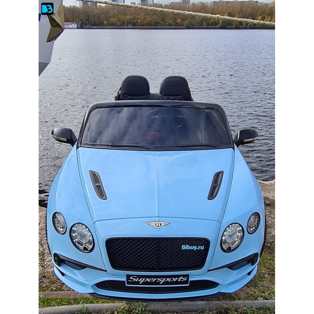 Электромобиль Bentley Continental Голубой краска