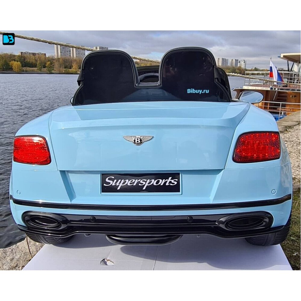 Электромобиль Bentley Continental Голубой краска