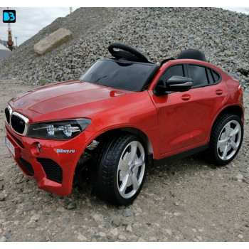 Детский электромобиль джип BMW X6 mini YEP7438 Красный краска