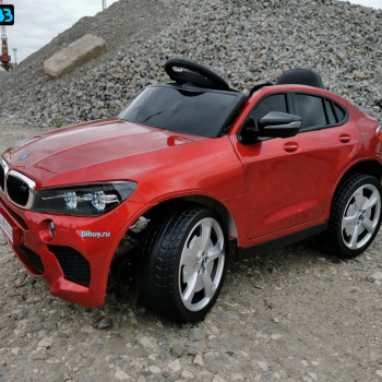 Детский электромобиль джип BMW X6 mini YEP7438 Красный краска
