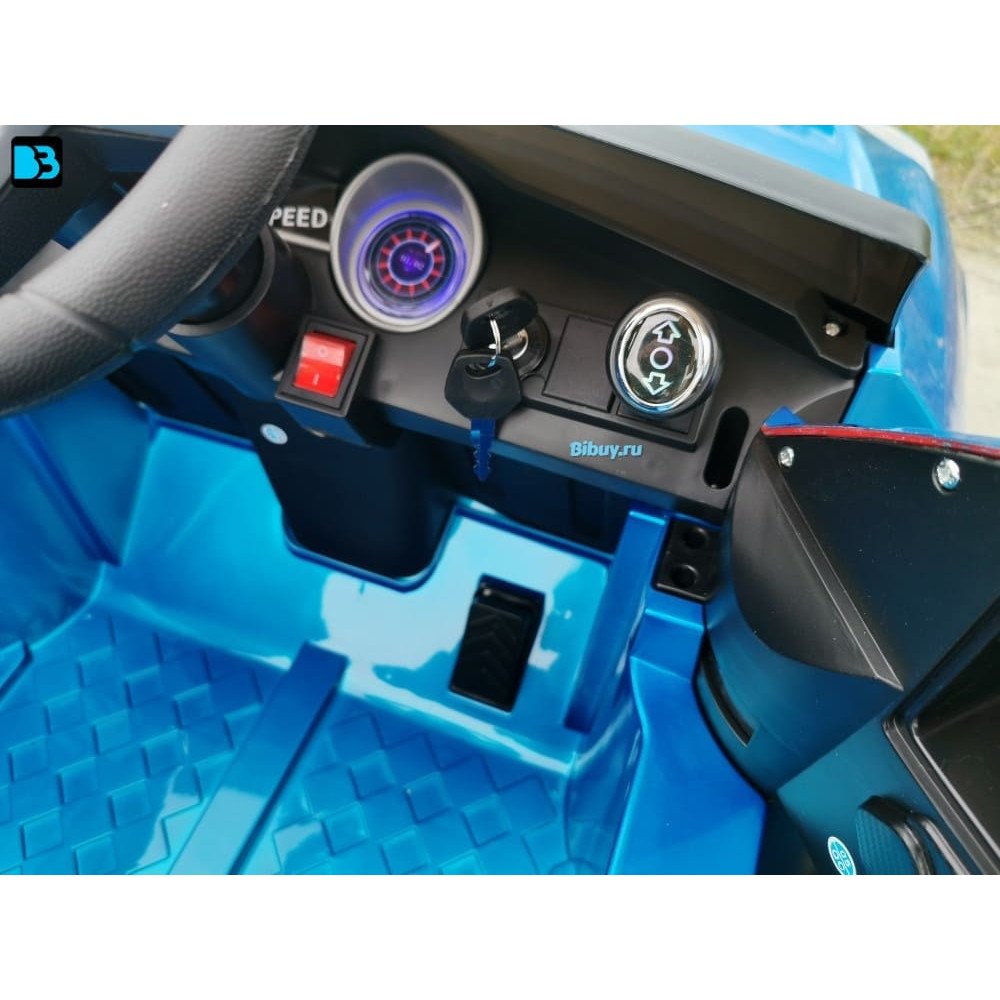 Детский электромобиль джип BMW X6 mini YEP7438 Синий краска
