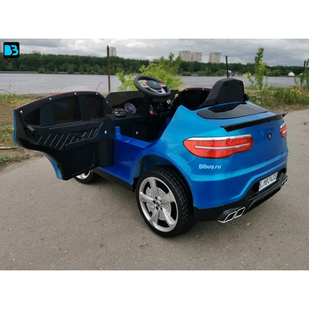 Детский электромобиль джип BMW X6 mini YEP7438 Синий краска
