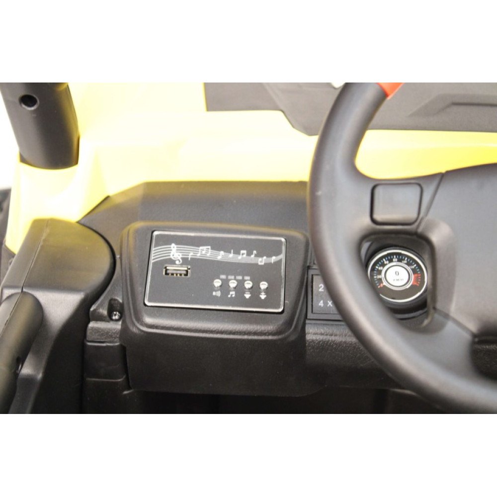 Детский багги C111CC желтый, полный привод, пульт ДУ