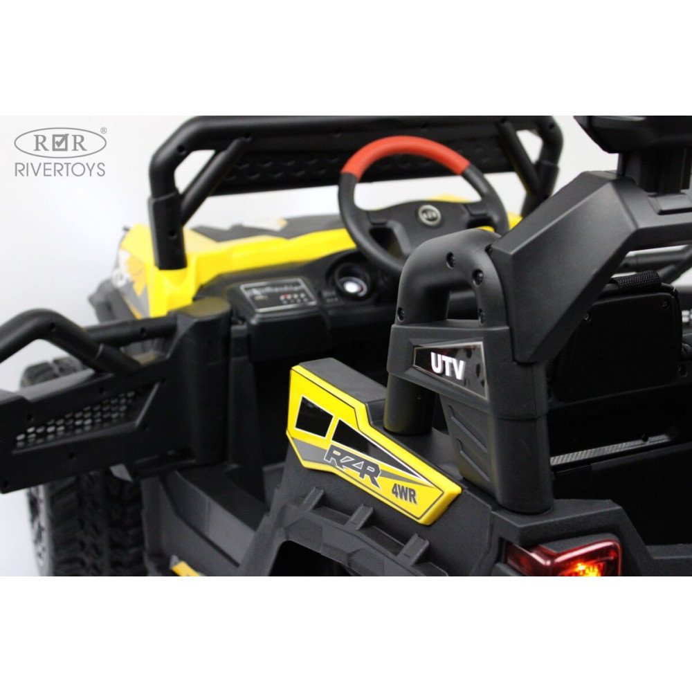 Детский багги C111CC желтый, полный привод, пульт ДУ