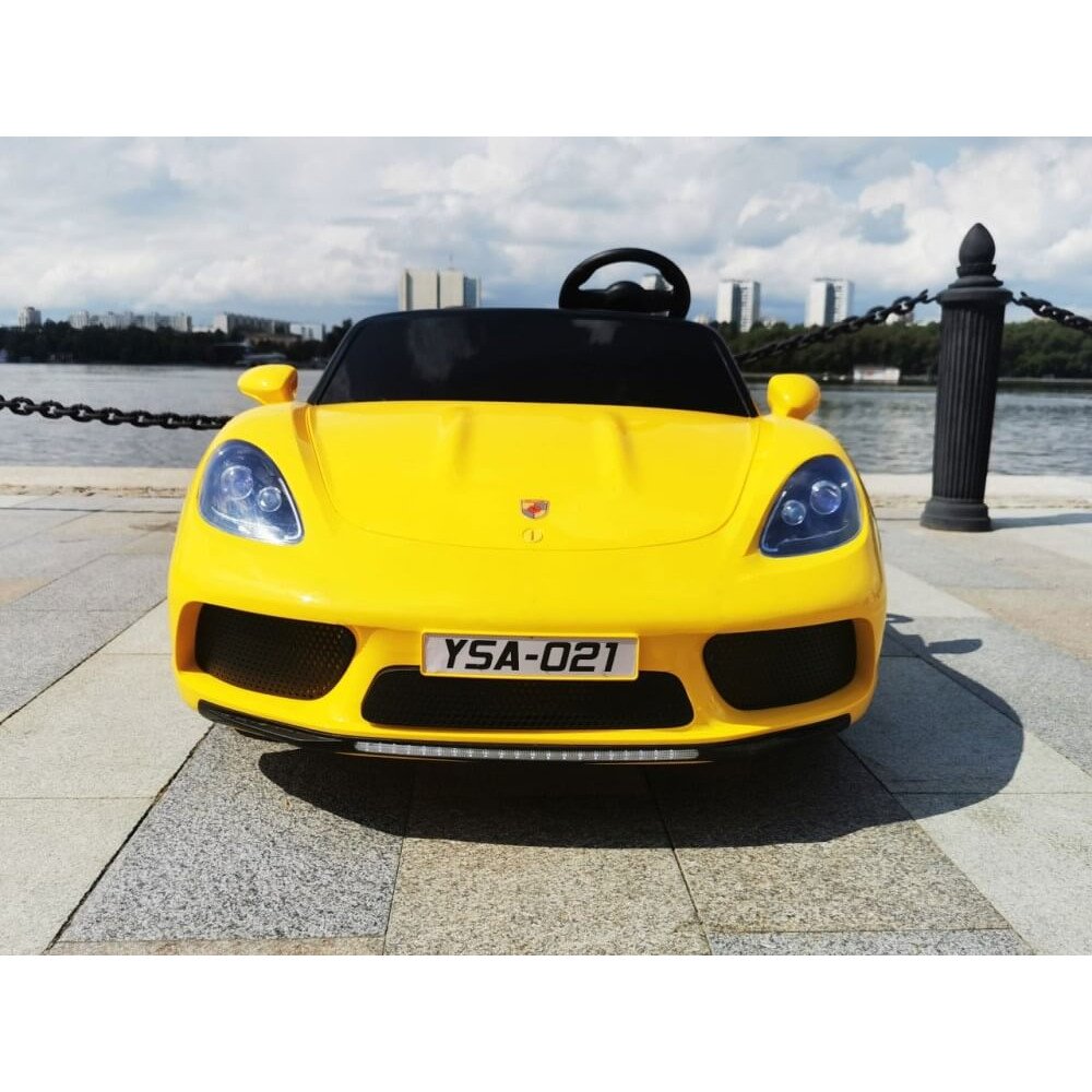 Детский электромобиль T911TT желтый Porshe Cayman