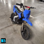 Детский скоростной мотоцикл E777KX синий, 18 км/ч, двухместный