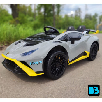 Детский электромобиль Lamborghini Huracán STO (E888EE) серый