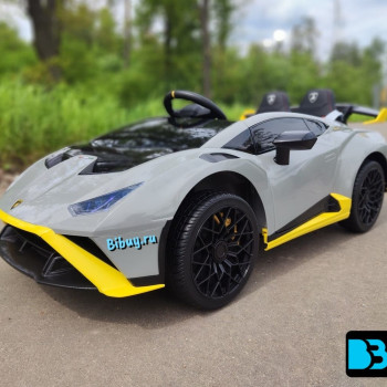 Детский электромобиль Lamborghini Huracán STO (E888EE) серый