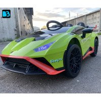 Детская машина Lamborghini Huracán STO (E888EE) зеленая