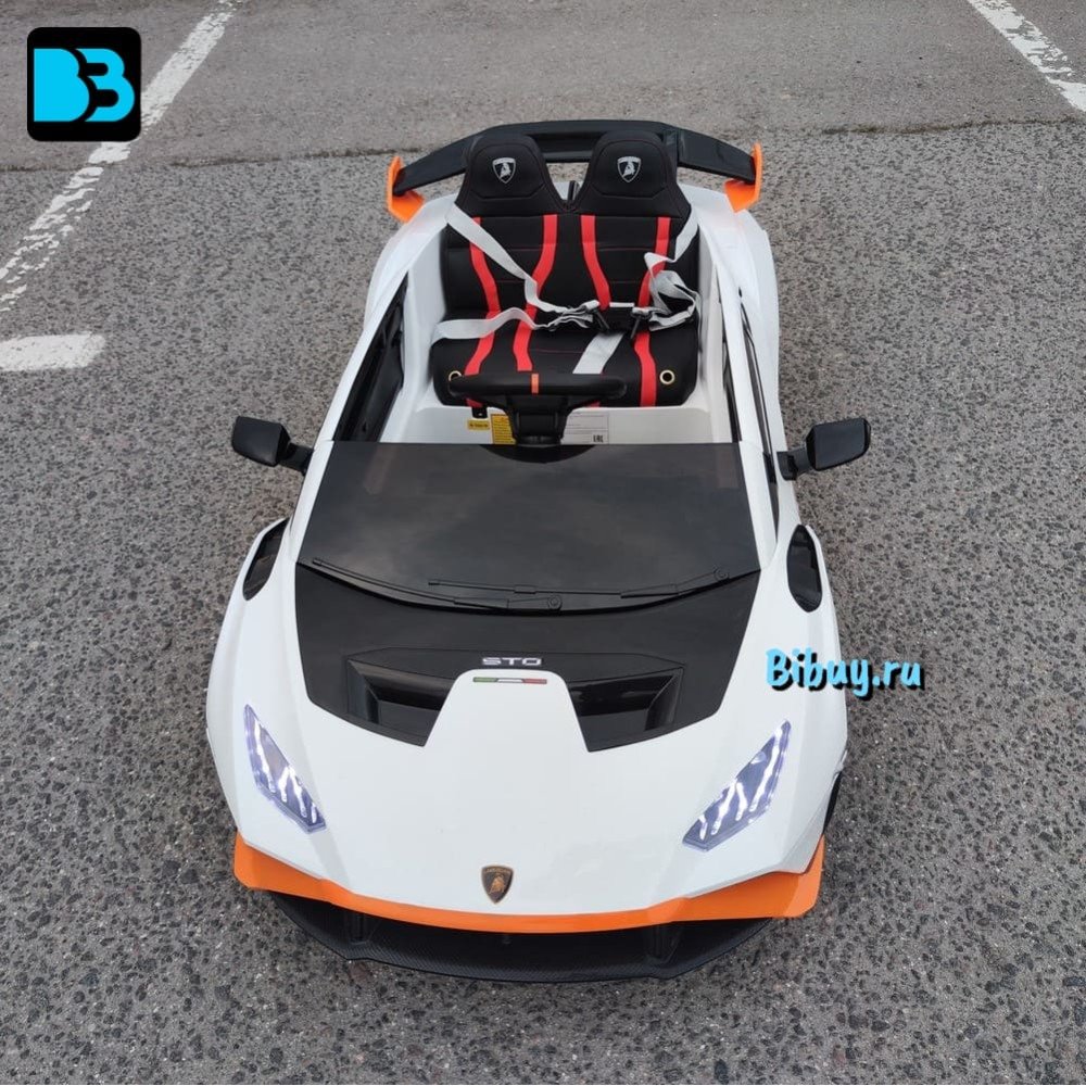 Детский электромобиль Lamborghini Huracán STO (E888EE) белый