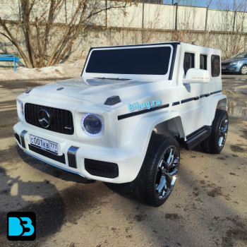 Электромобиль Mercedes-AMG G63 (G111GG) 24V белый, полный привод