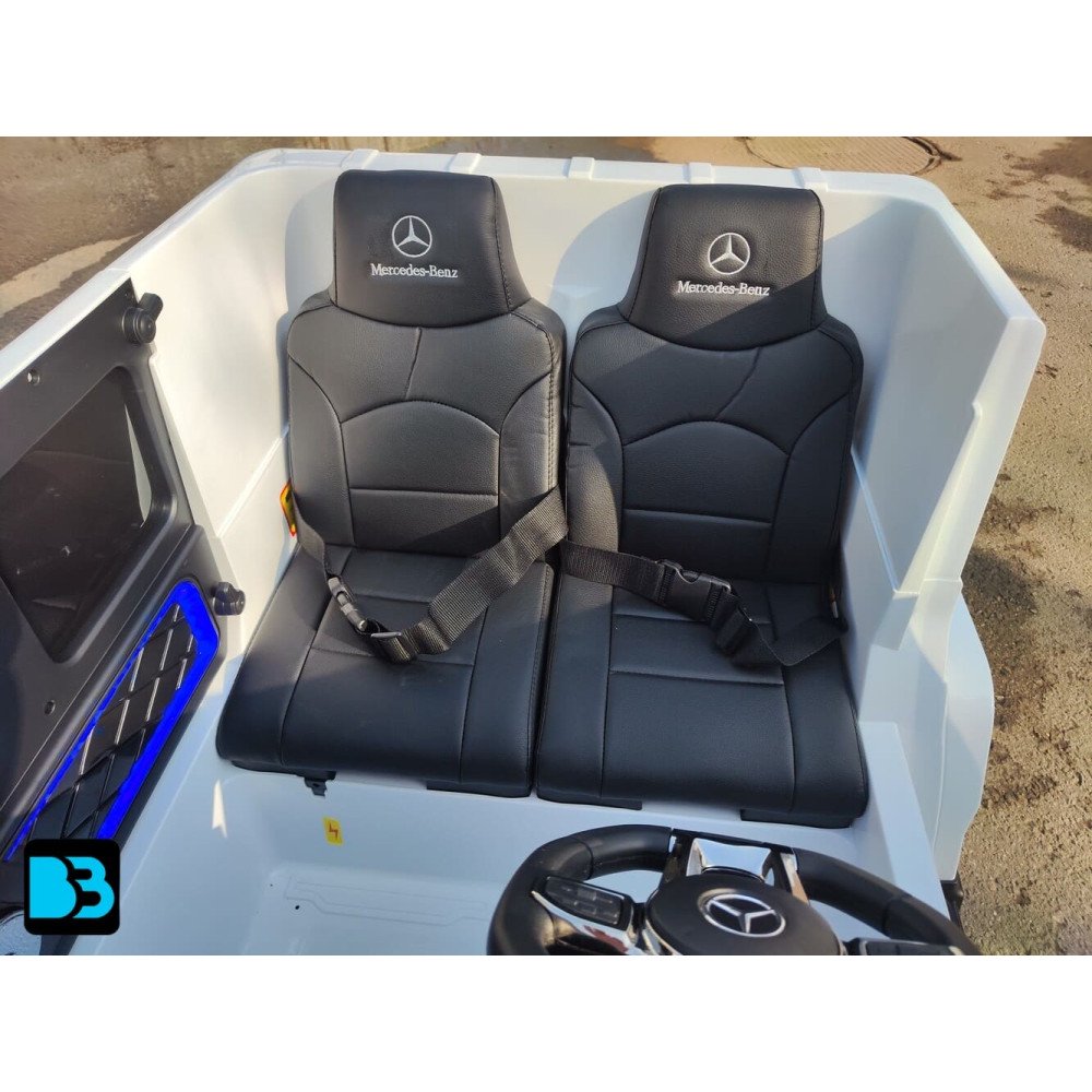 Электромобиль Mercedes-AMG G63 (G111GG) 24V белый, полный привод