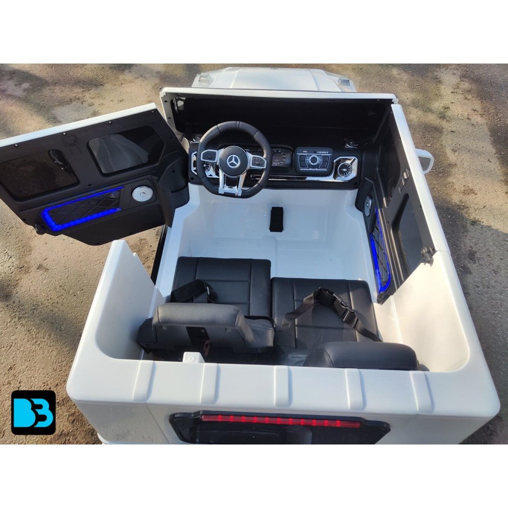 Электромобиль Mercedes-AMG G63 (G111GG) 24V белый, полный привод