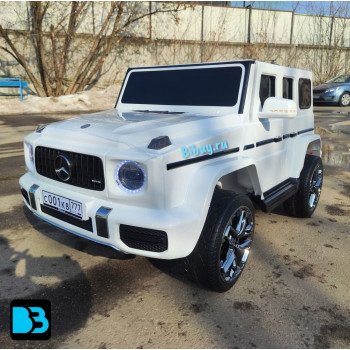 Электромобиль Mercedes-AMG G63 (G111GG) 24V белый, полный привод