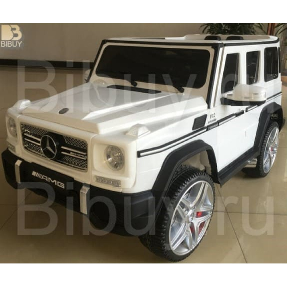 Радиоуправляемый детский электромобиль Mercedes Benz G65 White 12V 2.4G -  G65