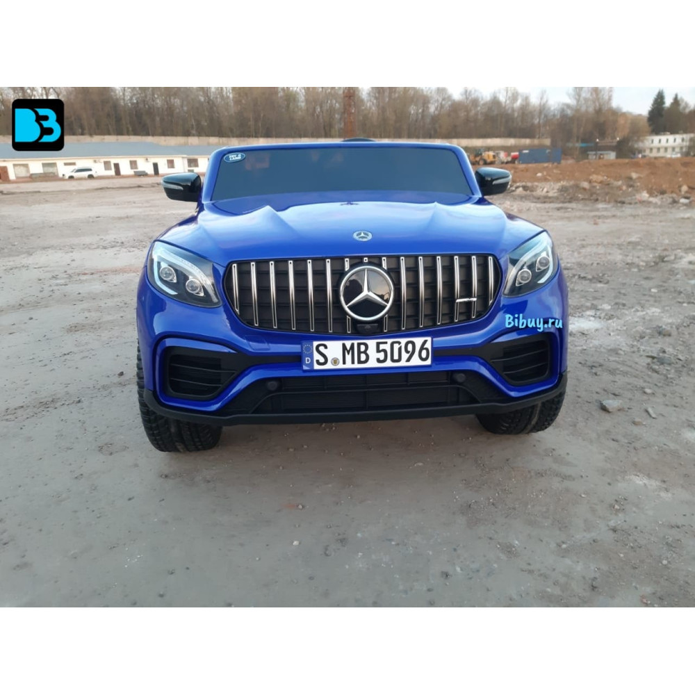 Детский электромобиль джип Mercedes Benz GLC 2.0 Синий краска