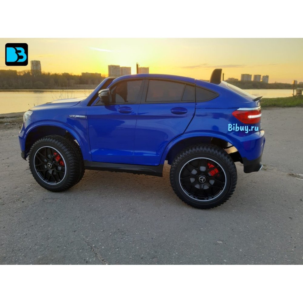 Детский электромобиль джип Mercedes Benz GLC 2.0 Синий краска