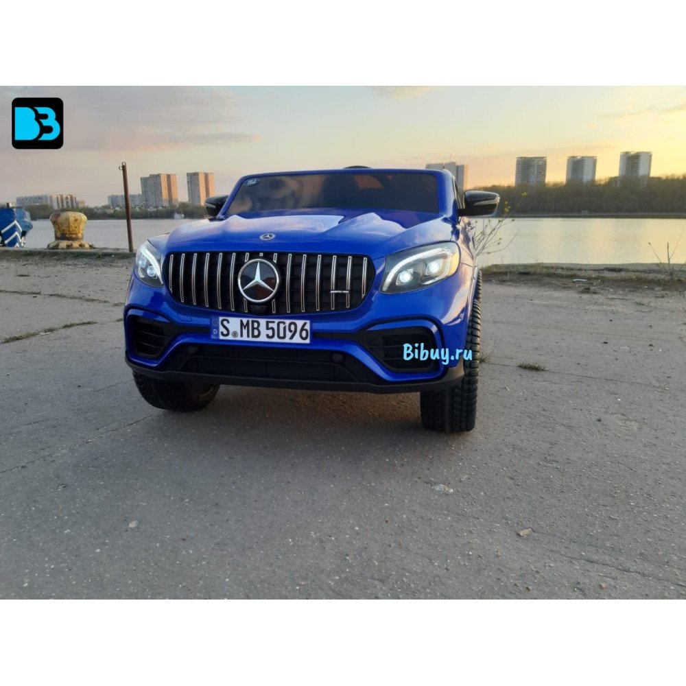 Детский электромобиль джип Mercedes Benz GLC 2.0 Синий краска