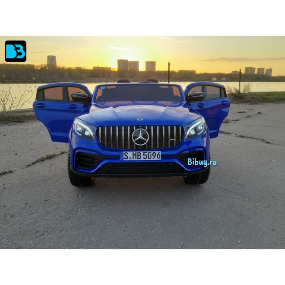 Детский электромобиль джип Mercedes Benz GLC 2.0 Синий краска