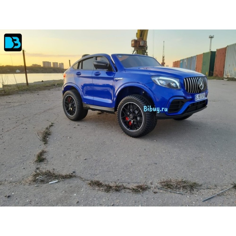 Детский электромобиль джип Mercedes Benz GLC 2.0 Синий краска