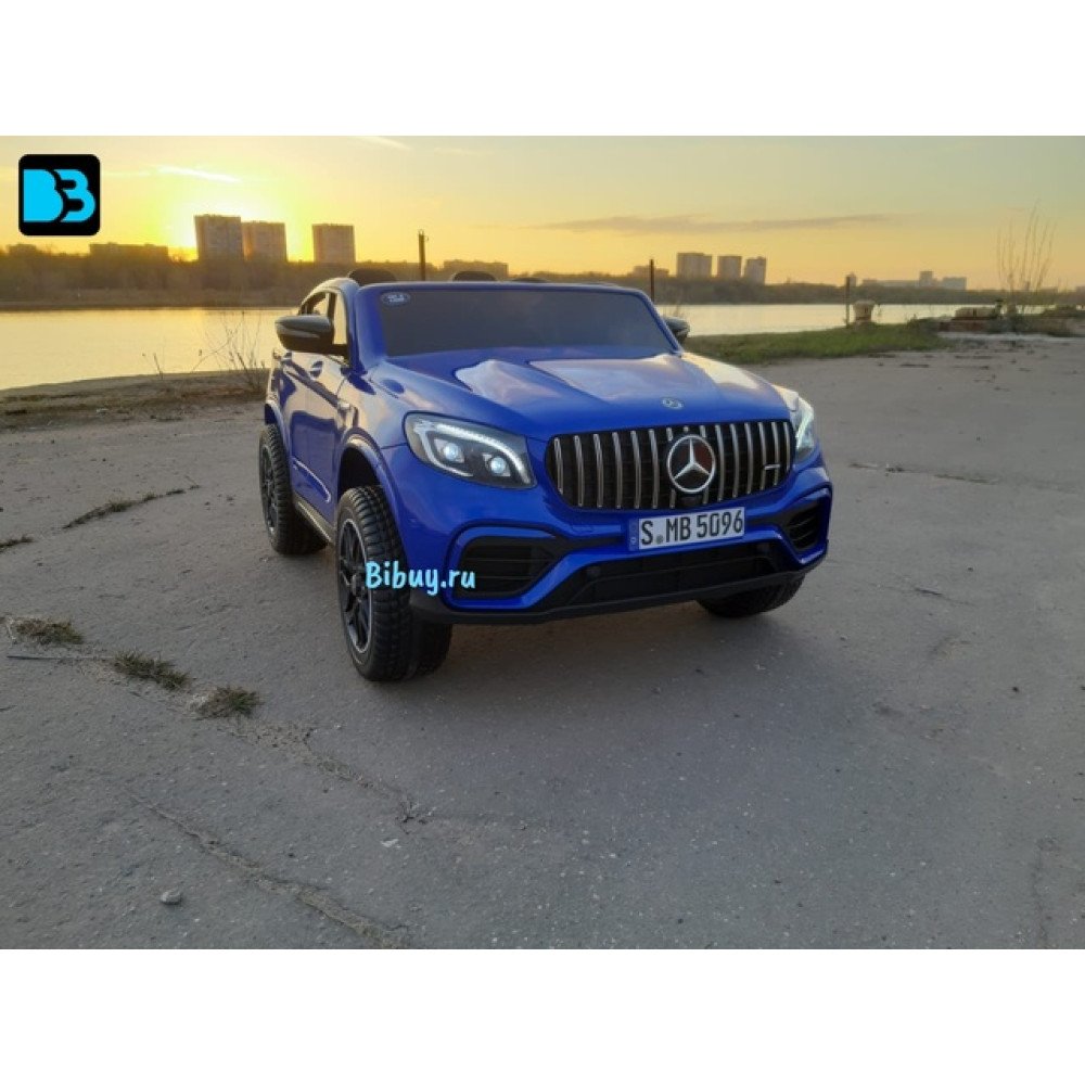 Детский электромобиль джип Mercedes Benz GLC 2.0 Синий краска
