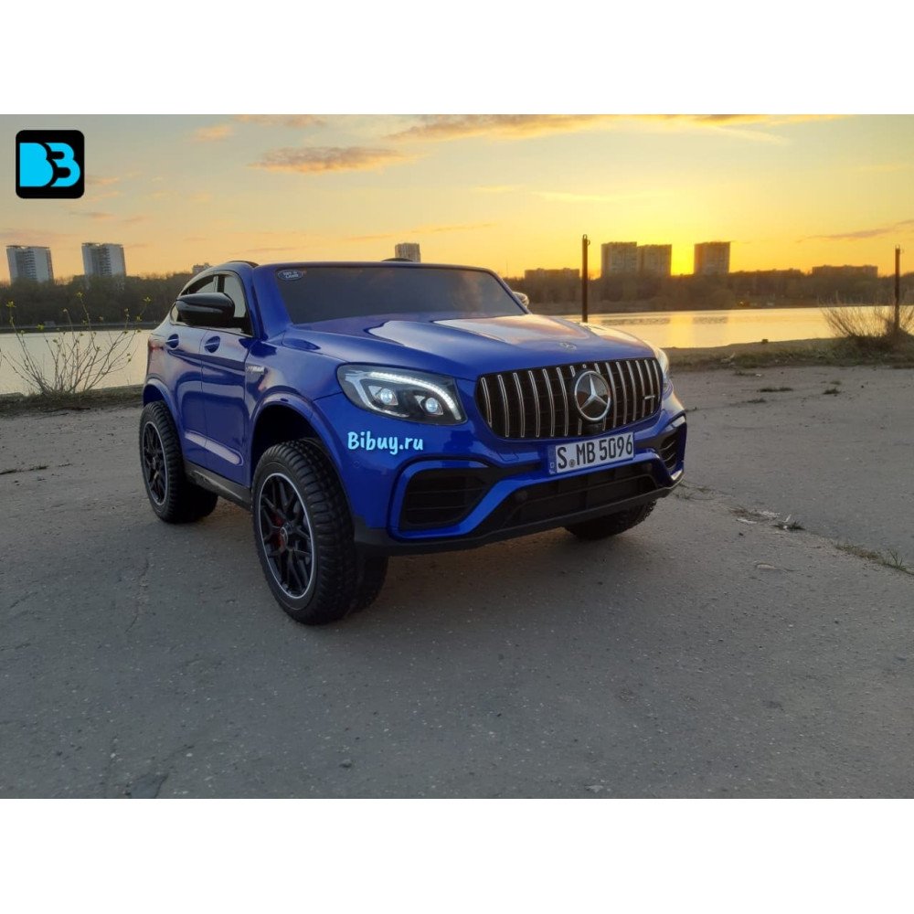 Детский электромобиль джип Mercedes Benz GLC 2.0 Синий краска