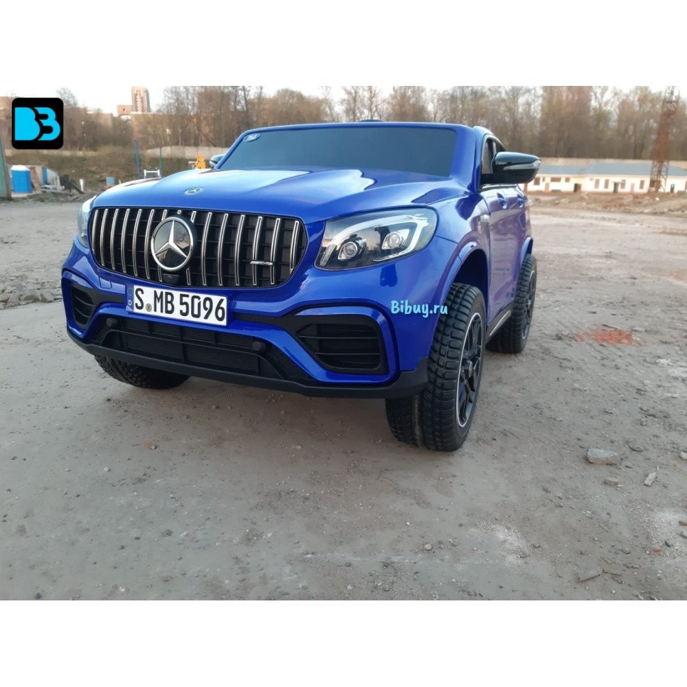 Детский электромобиль джип Mercedes Benz GLC 2.0 Синий краска
