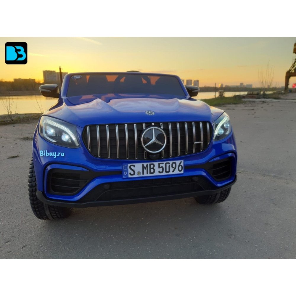 Детский электромобиль джип Mercedes Benz GLC 2.0 Синий краска