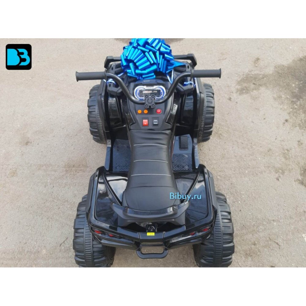 Детский квадроцикл Grizzly ATV 4WD Black 12V с пультом управления - BDM0906-4