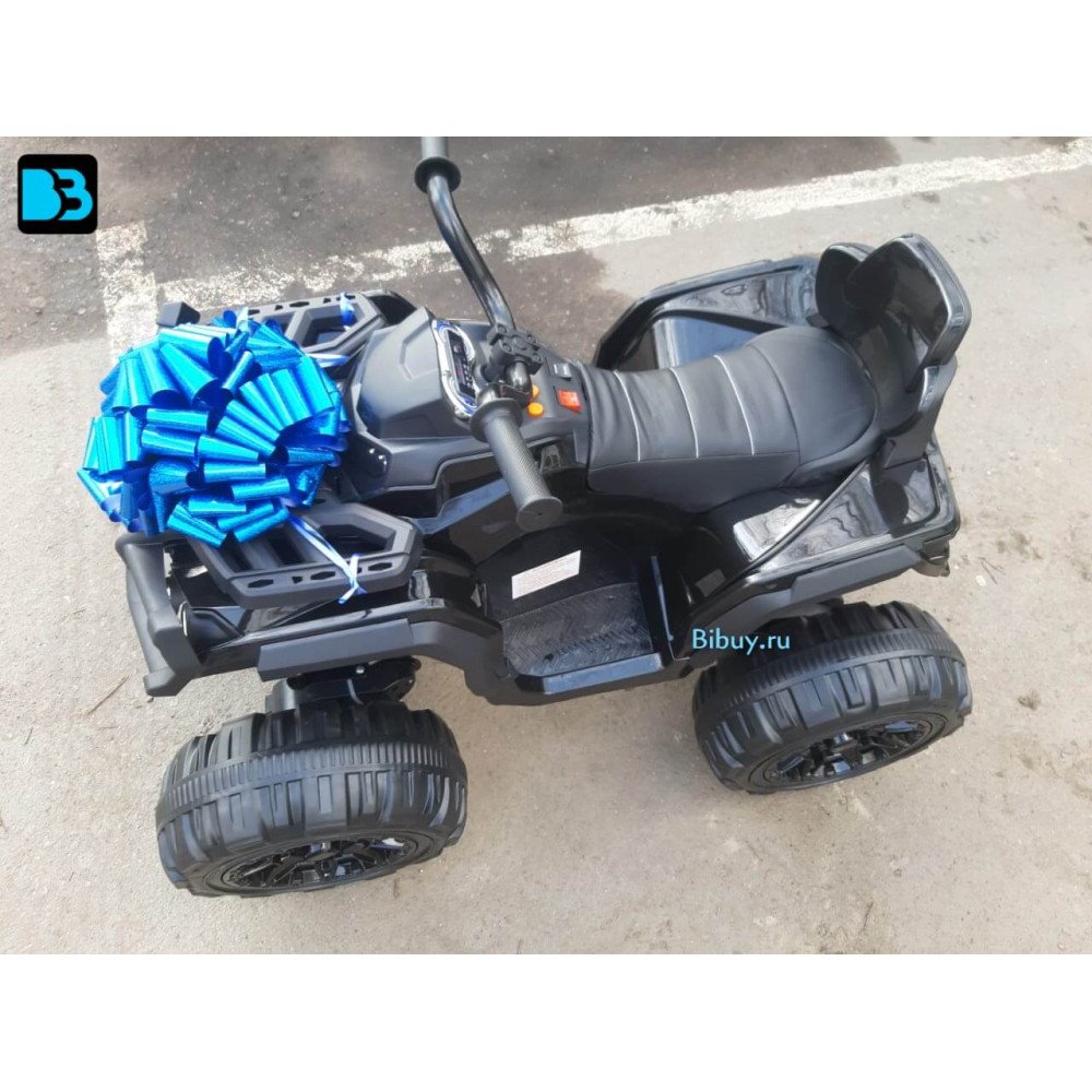 Детский квадроцикл Grizzly ATV 4WD Black 12V с пультом управления - BDM0906-4