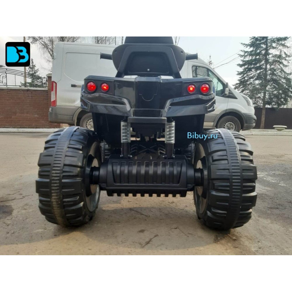 Детский квадроцикл Grizzly ATV 4WD Black 12V с пультом управления - BDM0906-4