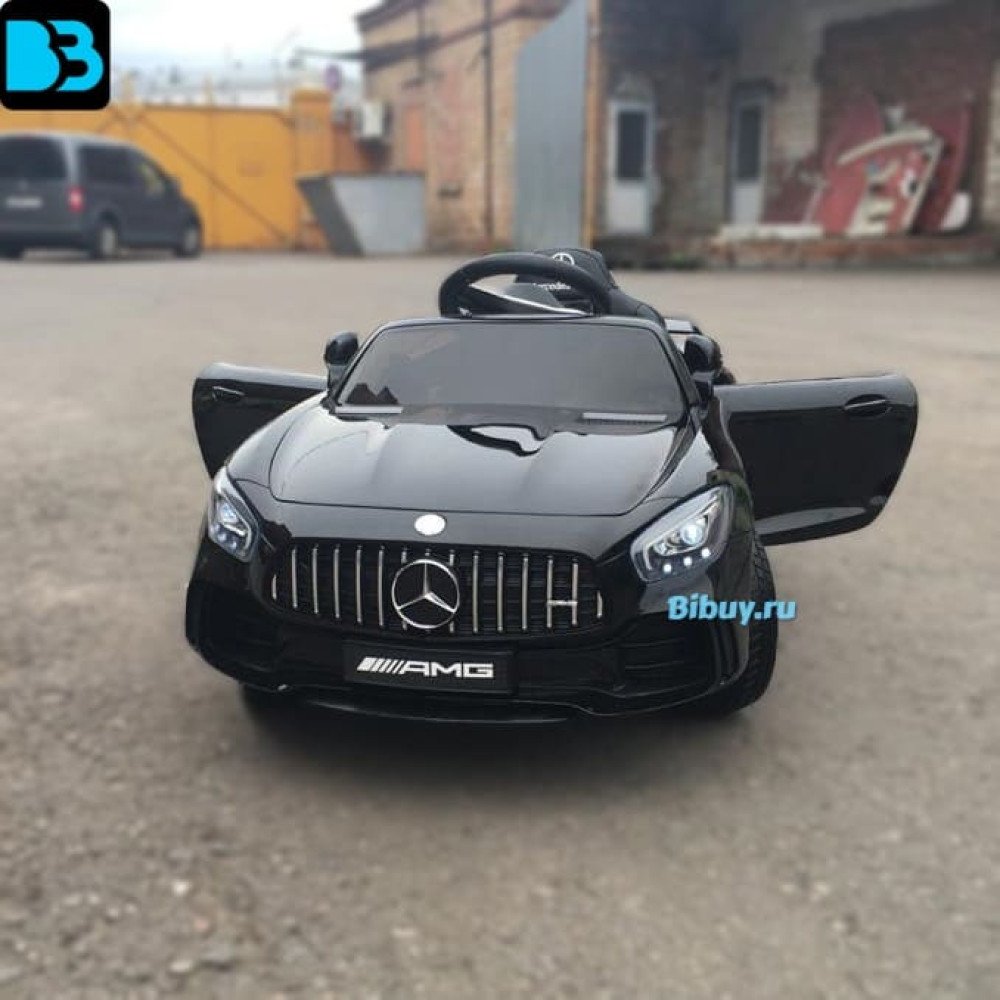 Детский электромобиль Mercedes Benz AMG GT R 2.4G - Black - HL288-BLACK-PAINT