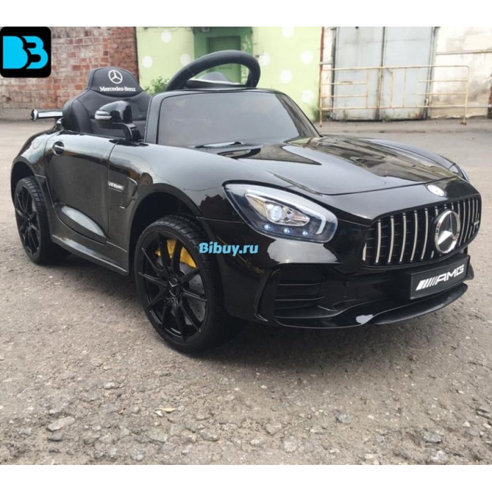 Детский электромобиль Mercedes Benz AMG GT R 2.4G - Black - HL288-BLACK-PAINT