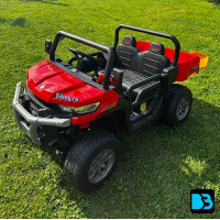 Электромобиль грузовик H005HH красный, полноприводный