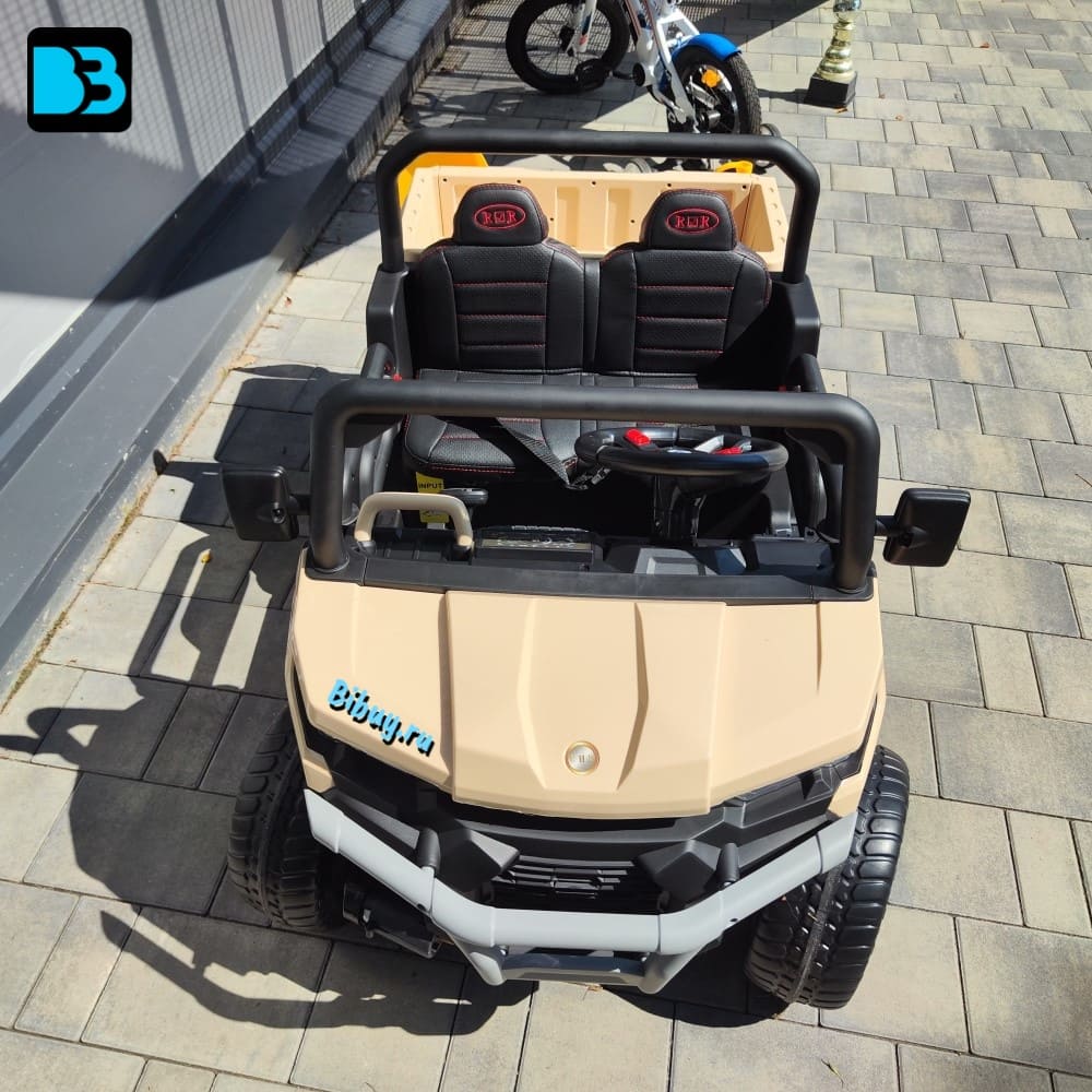 Детский электромобиль H005HH кремовый