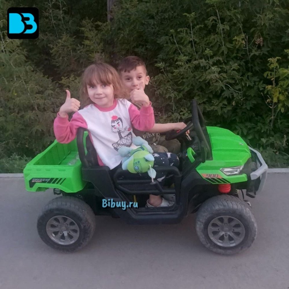 Детский электромобиль грузовик H005HH зеленый