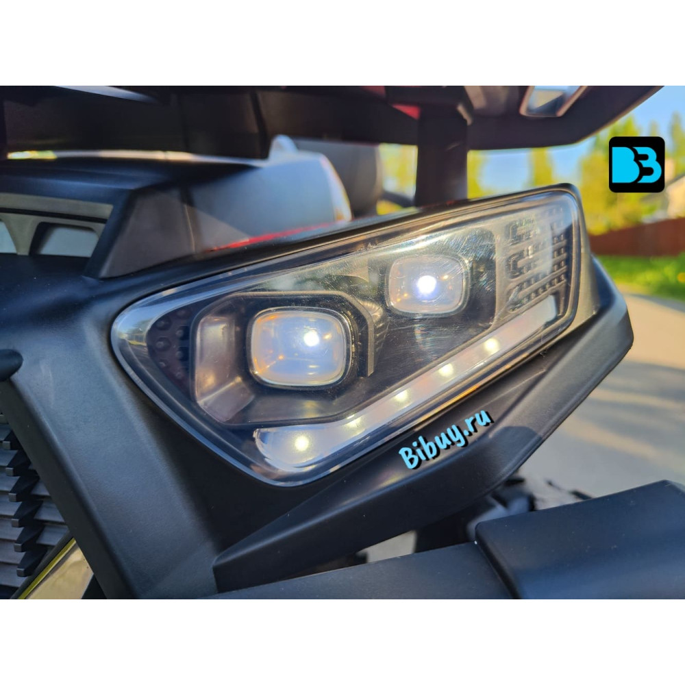 Детский электроквадроцикл H999HH жёлтый, полноприводный, с пультом